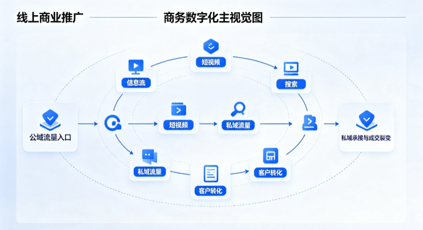 伊春线上商业推广怎么做？全域流量闭环搭建与低成本转化实战指南